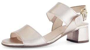 Gabor Damen Riemchensandalen, Frauen Sandalen,absatz,sommerschuhe,freizeitschuhe,offene schuhe,strandschuhe,puder (bezogen),40 EU / 6.5 UK