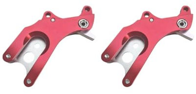 Timcryxient 2 set Telaio Bicicletta Conversione Freno A Disco Adattatore Staffa Montaggio MTB Rosso