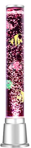 Lampadaire LED fantaisie en forme de tube de poisson avec 7 effets de lumière changeants de couleur et 3 faux poissons, veilleuse pour soulager le stress, lampe sensorielle apaisante pour l'autisme et