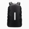 Lammcou Regenschutz für Rucksäcke Schulranzen, Wasserdichter Backpack Überzug Regencape Regenhüllen mit Reflektoren & Kreuz Schnallenriemen für Wandern, Camping, Radfahren (1, Schwarz, M: 30-40L)