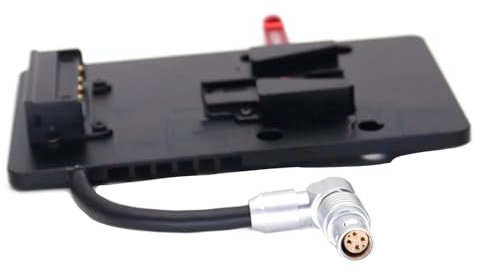 ZBLZGP Ronin 4D V-Mount Akkuplatine für DJI Ronin 4D Kamera 1B 6Pin Buchse Stecker V Mount Batterieplatte