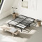 TEENO Sommier 160x200 | Cadre de Lit avec 9 Pieds | 2x8 Lattes Confortables de 150 mm | Montage Rapide | Sommier Lattes 160x200cm Stable et Résistant pour Adulte