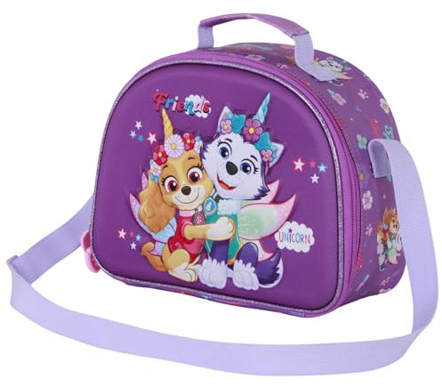 Karactermania La Patrulla Canina Magic-Bolsa Portamerienda 3D, Lila, 26 x 20 cm