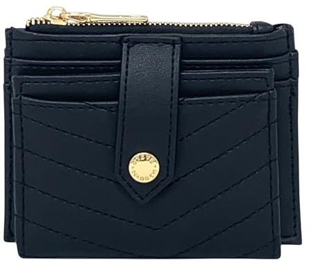 Steve Madden BHayden Geldbörse (Schwarz gesteppt mit Gold, Einheitsgröße)