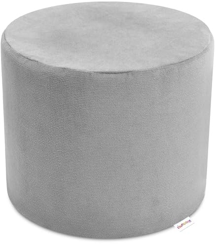 Linodino® Knuffelpouf – Spielsofa Add-on I Spieltisch & Kinderhocker & Baustein in einem I Modul-Erweiterung für kreative Spielwelten im Kinderzimmer I Delfingrau