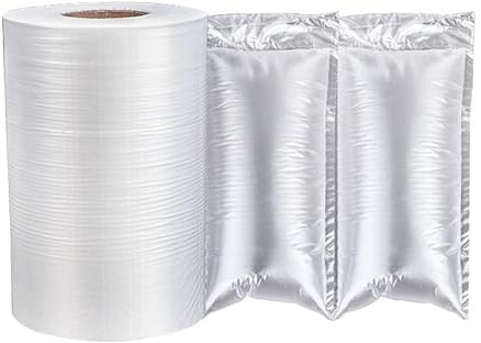 Luftpolsterkissenbeutel, Folie, Luftpolsterfolie, Rolle für Inflator-Maschinen, mehrere Größen, schützendes Kissen, Verpackung für den Versand, kompatibel mit Luftpolsterfolien-Verpackungsmaschine (20