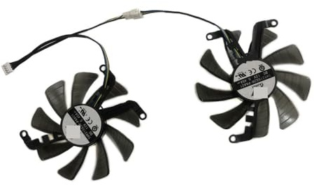 LWDOZMD 2 Teile/Satz, TH9215S2H-PAA01,FY09015M12LPA, Grafikkarte Fan, für SOYO für RTX 2060 2070 für Super 8G, für für GTX 1660 für SUPER 6G V0(1 Plug TH9215S2H)