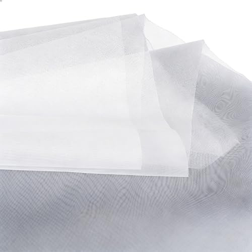 Tessuto Filtrante in Nylon a Rete Fine Filtro per Uso Alimentare Bianco per Filtraggio Dell'Acqua Vino Vernici Inchiostro Latte di Soia Caffè Idroponica Fai Da Te(Size:1*1m,Color:150 mesh(100 micron))