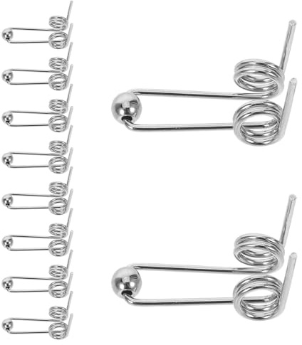 VICASKY 10 Kleiner Metall Torsionsfedern Ersatzfedern für Lockenstäbe 1,2x28mm Hitzebeständig Selbstgemacht Haarstyling Zubehör für Lockenwickler