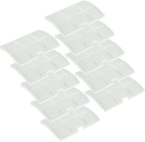 vhbw 10x Staubsaugerfilter Ersatz für Sebo 5143 für Staubsauger | Abluftfilter Weiß