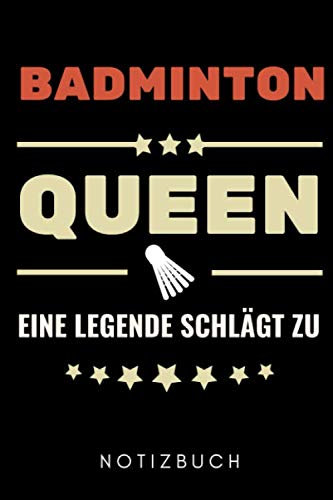 BADMINTON QUEEN EINE LEGENDE SCHLÄGT ZU NOTIZBUCH: A5 WOCHENKALENDER Badminton Geschenk | Sport | Federball | Zubehör | Trainer | für Papa Mama Freunde Partner | Sportler | Badmintonbuch | Training