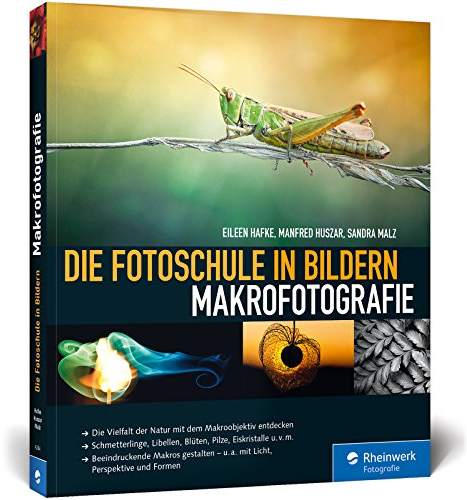 Die Fotoschule in Bildern. Makrofotografie: Die Vielfalt der Natur mit dem Makroobjektiv entdecken. Schmetterlinge, Libellen, Blüten, Pilze, ... - u.a. mit Licht, Perspektive und Formen