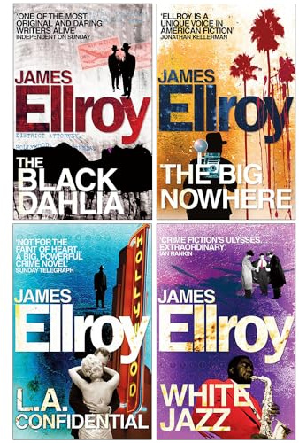L.A. Quartet Series 4 Books Collection Set By James Ellroy (The Black Dahlia, The Big Nowhere, LA Confidential & White Jazz)