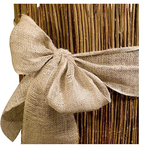 NOOR Jute-Wickelstreifen Natur 0,15 x 25 m I Jute-Rolle als Frostschutz für Pflanzen, zum Adventskalender selber basteln oder als Deko-Material I Jute-Winterschutz für Topf- und Kübelpflanzen