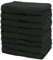 NatureMark 8er Pack Handtücher, 100% Baumwolle, 50 x 100 cm, Handtuch Set Schwarz