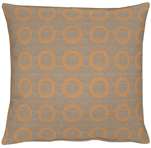 APELT Toro 46x46 70 Kissenhülle, Polyester, taupe / kupfer, 46 x 46 cm