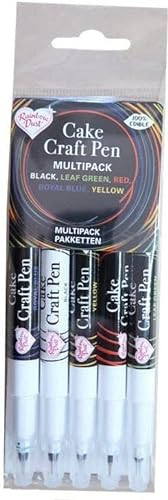 Rainbow Dust Professional Cake Art Pen (Multi-Coloured, Dual Nib)