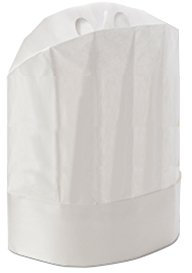 Cappello Grand Chef Chiuso in Carta Regolabile 20 Pezzi - Disponibile con Diverse Misure - Usa e Getta Con Fascia Assorbisudore - Con Adesivo per Regolare la Taglia - Massima Traspirazione e Comodità