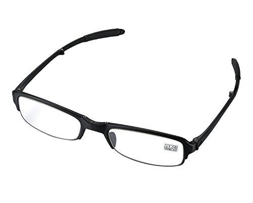 Aroncent Herren Damen Lesebrille Lesehilfe: Lesebrille schwarz in verschiedenen Stärken Lesehilfe Sehhilfe Augenoptik Halbrand Halbrandbrille Brille +1.5
