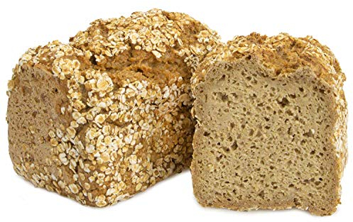 Bio Haferbrot glutenfrei 480 g ideal für Haferkur Haferflockenbrot Vollkornbrot vegan reich an Beta Glucan (länger haltbar)