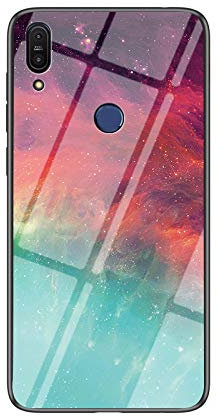 BeyondTop Coque pour ASUS Zenfone Max Pro (M1) ZB601KL Étui de téléphone en Verre trempé dégradé de Couleur Housse pour ASUS Zenfone Max Pro (M1) ZB601KL (Couleur Étoilé)