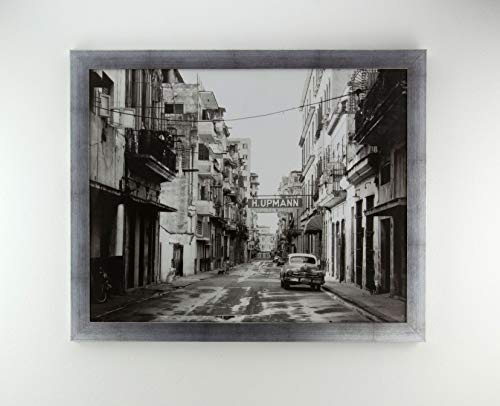 Bilderrahmen Diamond 35x65 cm Silber patiniert Optik ideal für Diamond Painting mit 1mm antireflex Kunstglas