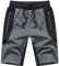 Tansozer Kurze Hosen Herren Mit Taschen - Sport Gym Shorts Jogginghose Sommer - Sweat Kurze Hose Männer Jogging Dunkelgrau L