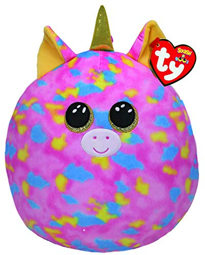 Ty - Squish a Boos - Coussin Peluche Enfant Fantasia la licorne 20cm, TY39287