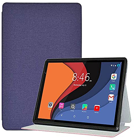 LEHEE Hülle für LNMBBS L20 Tablet 10 Zoll, Leicht PU Leder Folio Ständer Schutzhülle Etui Case für LNMBBS L20 Tablet 10 Zoll, Blau