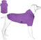 Hunde Hoodie, Hundemantel mit Hut & Taschen & Leinenloch, Weicher und Atmungsaktiver Kapuzenpulli Für Große Hunde Winterhundebekleidung Drinnen & Draußen Hundekleidung von Kickred (Lila-S)