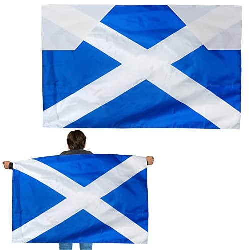 Scotland Wearable Flag Cape - Scottish Fancy Dress - Football, Rugby - Sporting Events, St Andrew's Day Street Parties, Festivals and Celebrations - Pack of 1