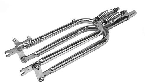 26 pollici 1-1 / 8 molla a sospensione a springer forcella indiana ritorno classico indiano bicicletta nera due forcella a molla stelo 28,6 * 230mm forcella filettatura senza fili ( Color : Chrome )
