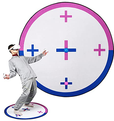 X-SUPER HOME VR Mat for Oculus Meta Quest 2 - 40 Round Floor Mat Keeping in Your Play Area and Away from Objects or Walls Kat VR Rug Treadmill Gadgets for Virtual Reality(40‘’)