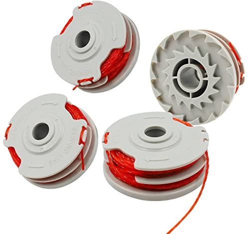 Abnaok Strimmer Spool Line for Flymo FLY021, 4PCS String Trimmer Lines Φ1.5mm 11m Strimmer Spool Replacement Compatible with Flymo Contour Mini/Multi/Power Trim Grass Trimmer