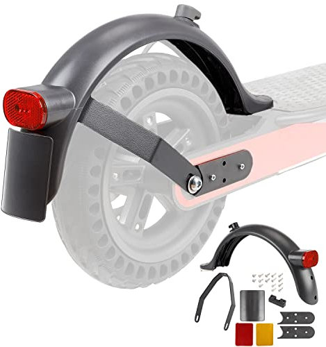 MotuTech Schutzblech + Rücklicht + Metallhalterung für Xiaomi M365 1S Essential Pro 2 Scooter