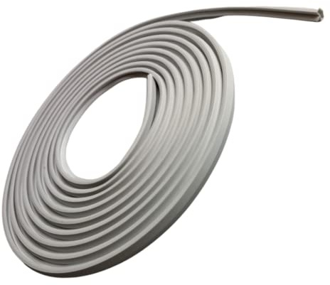 5 m Zimmertürdichtung - WEISS - 12mm Falzbreite / 2,8mm Nutbreite/Höhe 6mm / Ideal für: Haus und Zimmertüren (weiß)