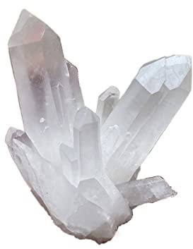 Cristal de meditación Natural Clúster de Cristal de Cuarzo Blanco Natural, for Decorar Piedra de Cristal (Size : 80-100g)