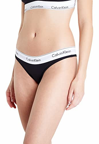 Calvin Klein Brazilian 000Qf5981E, Brasiliani Donna, Nero (Black), M