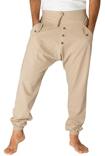 PANASIAM Yogipants 01, Cotton, Khaki, M