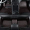 NYMCAR Kompatibel Nach Maß Auto FußMatten für Audi A1,A2,A3,A4,A5,A6,A7,A8,Q2,Q3,Q5,Q7Q,Q8,TT,R8,e-tron,Q4 e-tron,Automodelle 2000-2023 (Schwarz Rot)