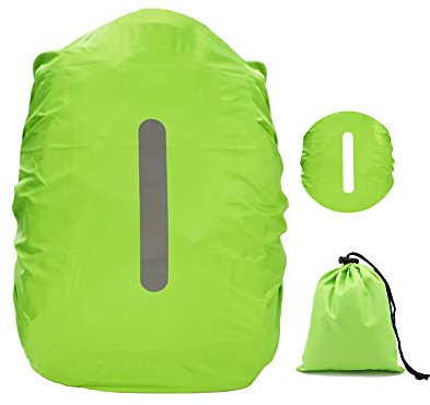 Funda de Mochila Impermeable con Reflectante, 15L-50L Mochila Cubierta de la Lluvia con la Bolsa de Almacenamiento, a Prueba de Lluvia Mochila Cubierta de Senderismo Camping Viajes Ciclismo