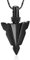 Minicremation Mjolnir Thors Hammer Urn Necklace for Ashes for Men Celtic Nordic Viking Cremation Jewelry for Women Keepsake Memorial Ashes Pendant (Black-A)