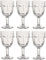 Verre à pied Visage transparent 8 x 16.5 cm Lot de 6
