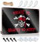 Dsoluuing Höhlentürschild Pirat No Quarter No Mercy Blechschild Poster für Teenager Badezimmer Dekor Wandkunst (Größe: 30 x 40 cm)