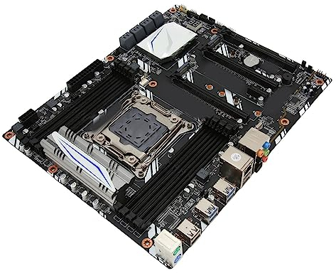 X99 Computer Motherboard, LGA2011 ATX Motherboard, Quad Channel DDR4 Gaming Motherboard, PCI E NVME M.2 Desktop Motherboard mit Gigabit NIC für Computer PC
