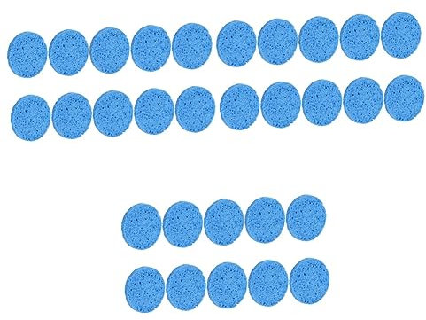 minkissy 30stücke Teiliges Makeup Entferner Schwämme Aus Holzfaser Waschbare Gesichtspflege-schwämme Für Effektive Gesichtsreinigung Und Make-up-entfernung Geeignet Für Hauttypen Blau