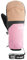 Picture W Kali Mitts Colorblock-Braun-Pink - wasserdichte atmungsaktive Damen Fausthandschuhe, Größe 7 - Farbe Cashmere
