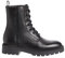 Calvin Klein Jeans Donna Stivali Mezza Gamba Combat Mid Laceup Boot Zip Wn in Pelle, Nero (Triple Black), 40