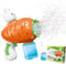 ACAREY Osterdeko Seifenblasenpistole Kinder, Seifenblasenmaschine Gun Kinder Osterdeko Für Draußen, Ostern Seifenblasenlösung Hasen Deko Blasenspielzeug Geschenk Für Kinder/Geburtstag/Party (Karotte)