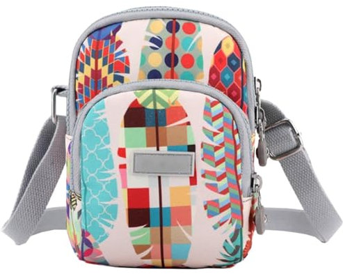 FAVORTALK Handtasche Damen Umhängetasche Multi-Pocket Taschen - Umhängetaschen Klein Handytasche zum Umhängen Crossbody Bag Messenger Handtashche - B00106